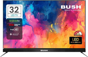 Bush 80 cm (32 inch) HD Ready LED Smart Android Based TV with Remote ...