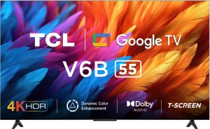 TCL 138.71 cm (55 inch) Ultra HD (4K) LED Smart Google TV with with 24W Dolby Audio and Metallic Bezel-Less
