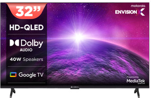 MOTOROLA 80 cm (32 inch) QLED HD Ready Smart Google TV 2025 Edition with Dolby Audio