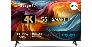 Daiwa 140 cm (55 inch) Ultra HD (4K) LED Smart Google TV with Chromecast, Dolby Audio,Kids and Family feature
