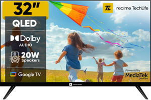 realme TechLife 80 cm (32 inch) QLED HD Ready Smart Google TV 2026 Edition