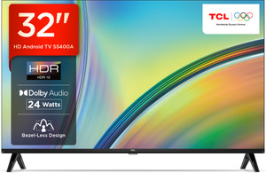 TCL 79.97cm (32 inch) HD रेडी LED स्मार्ट एंड्राइड TV बेज़ेल लेस और एक्स्ट्रा ब्राइटनेस के साथ