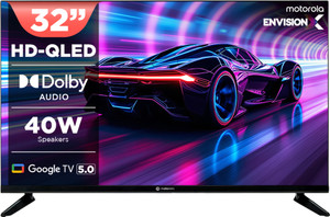 MOTOROLA 80 cm (32 inch) QLED HD Ready Smart Google TV 2025 Edition