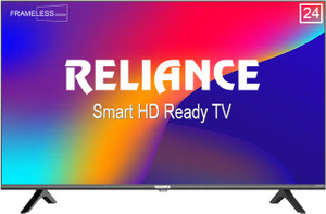 Reliance 60 cm (24 inch) HD Ready LED Smart Android TV 2025 Edition with A+ & Full HD Support Display, Frameless Design and 20 Watts Sound