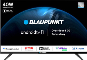 Blaupunkt CyberSound G2 Series 108 cm (43 inch) Full HD LED Smart Android TV with Dolby Digital Plus & 48 W Sound Output