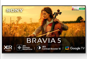 SONY BRAVIA 5 163.9 cm (65 inch) Ultra HD (4K) Mini LED Smart Google TV