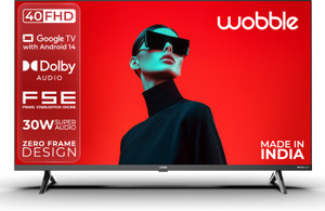 Wobble K Series 100.3 cm (40 inch) Full HD LED Smart Google TV 2025 Edition with FSE HDR10 |30W Dolby Audio| Zero-Frame Design