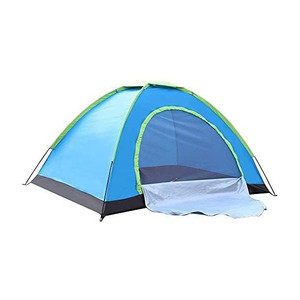 DEVICE Polyester 4-Person Dome Tent with Bag (Blue, Black) - Image 1