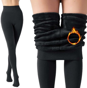 Lebami Winter Warm Thermal Leggings Tights Thick Fleece Lined Stockings For Women Women Pyjama Thermal