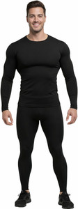 Kyk Solid Men Round Neck Black T-Shirt
