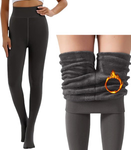 JMT Wear Women Warm Thick Fur Lined Fleece Winter Thermal Soft Legging Tights Stocking Women Pyjama Thermal