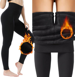 Lebami Winter Warm Thermal Leggings Tights Thick Fleece Lined Stockings For Women Women Pyjama Thermal