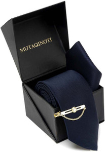 MUTAQINOTI Silk Tie Pin Set