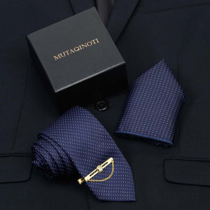 MUTAQINOTI Silk Tie Pin Set