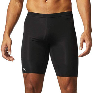 Sportinger Solid Men Black Tights