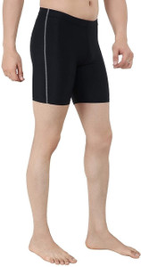 Sportinger Solid Men Black Tights