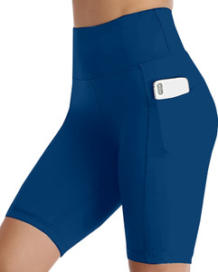 POOJARAN Solid Women Blue Tights