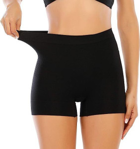 SHOPPY VILLA Solid Women Black Tights