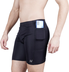 NINQ Solid Men Black Tights