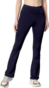 Adrenex by Flipkart Solid Women Dark Blue Tights
