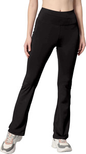Adrenex by Flipkart Solid Women Black Tights