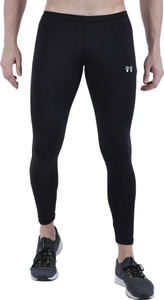 TroopLine Solid Men Black Tights