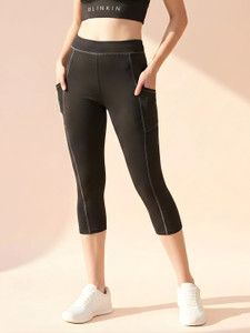 BLINKIN Solid Women Black, Grey Tights