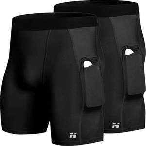 NINQ Solid Men Black Tights