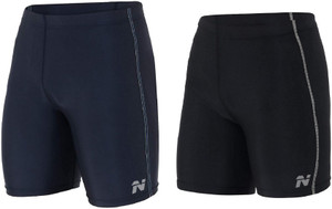 NINQ Solid, Printed Men Black, Blue Tights