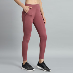 Adrenex by Flipkart Solid Women Dark Green Tights