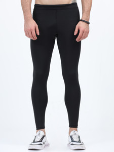CAVRON Solid Men Black Tights