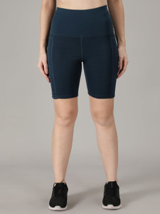 Cosvos Solid Women Blue Tights