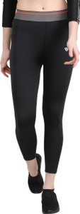 Kyk Solid Women Black Tights