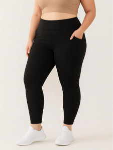 BLINKIN Solid Women Black Tights