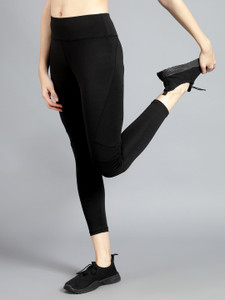 Cosvos Solid Women Black Tights