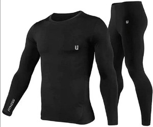 unbeatable Solid Men Black Tights