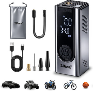 LIBRA 5400mAh 150 psi Tyre Inflator for Car & Bike - Image 6