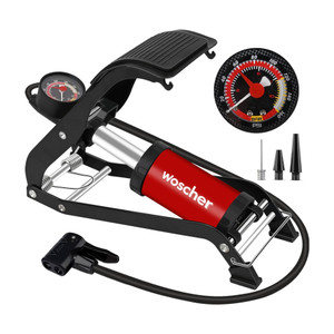 Woscher 8702Z Single Cylinder Multiuse Foot Pump 120 psi Tyre Air Pump for Car & Bike