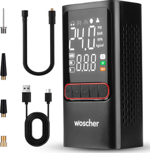 Woscher 801 Analog Tyre Inflator 130 psi Tyre Air Pump for Car & Bike