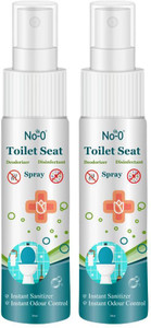 No-O Toilet Seat Sanitizer Spray Reduces The Risk Of UTI & Other Infections Mint Spray Toilet Cleaner