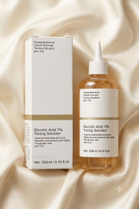TOOVUS Glycolic Acid 7% Solution for Dark Spots Hyperpigmentation and Skin Glow 200ml Men & Women