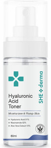 She Derma Hyaluronic Acid Face Toner for Intense Skin Hydration and Plumping Skin Men & Women