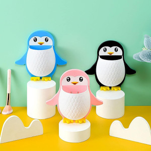 Elegant Enterprise Penguin Toothbrush Holder Self Adhesive Brush Stand/Pen Holder/Kitchen/Bedroom Plastic Toothbrush Holder