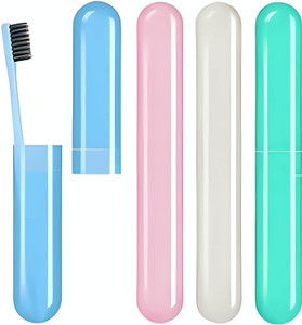 DEAGAN 4 Pcs Bathroom Tooth Brush Holder Tube Cap Cover Protect Case Box Toothbrush Plastic Toothbrush Holder