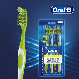 Oral-B Crisscross Deep Clean, Neem Extract, Soft Toothbrush