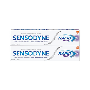 SENSODYNE Rapid Relief Sensitive Toothpaste, Sensitivity Protection from 1st Use Toothpaste
