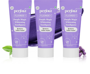 Perfora Purple Whitening Toothpaste 75g x 3 - Image 2