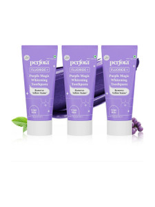 Perfora Purple Whitening Toothpaste 75g x 3 - Image 2
