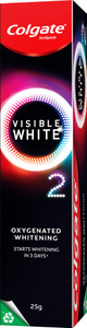 Colgate Visible White O2 for noticeably whiter teeth starting in 3 days Whitening Toothpaste