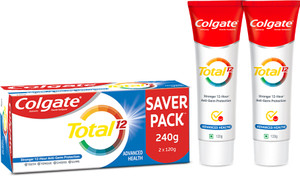 Colgate Total Whole Mouth Health, Antibacterial , Advanced Health, Saver Pack Toothpaste